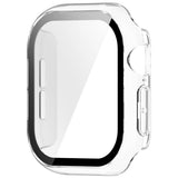 Apple Watch Series 12 (42mm) Hard Plastic Case with Built-In Screen Protector Glass - Transparent