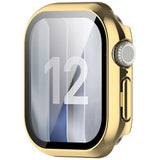 Apple Watch Series 12 (46mm) Hard Plastic Case with Built-In Screen Protector Glass - Gold