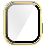 Apple Watch Series 12 (46mm) Hard Plastic Case with Built-In Screen Protector Glass - Gold