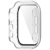 Apple Watch Series 12 (46mm) Hard Plastic Case with Built-In Screen Protector Glass - Transparent