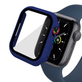 Enkay Apple Watch 8 / 7 (45mm) Case & Tempered Glass - Dark Blue