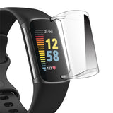 Fitbit Charge 6 / 5 ENKAY Flexible Plastic Case - Transparent