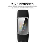 Fitbit Charge 6 / 5 ENKAY Flexible Plastic Case - Transparent