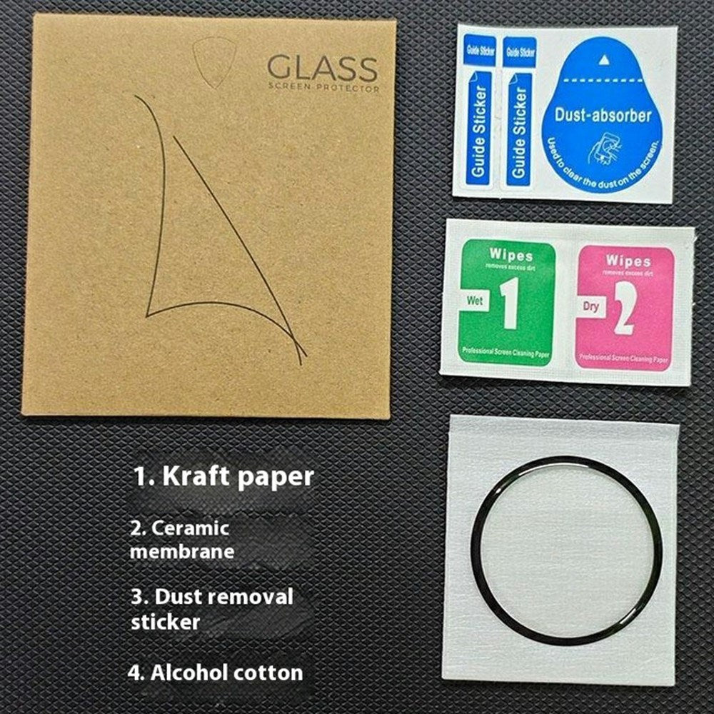 Google Pixel Watch 4 (45mm) Screen Protector - Transparent / Black Edge