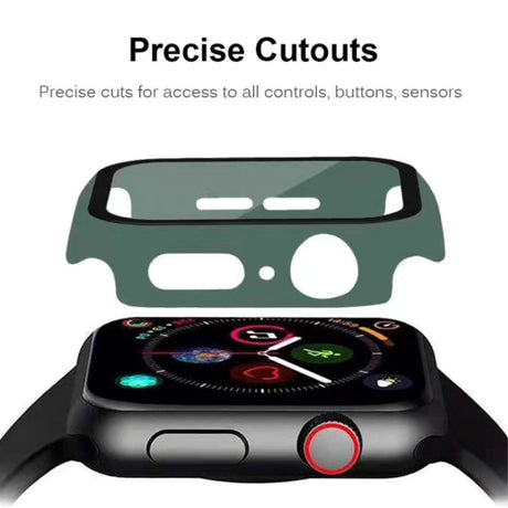 Apple Watch 8 / 7 (45mm) Hard Plastic Case w. Built-in Screen Protector - Green