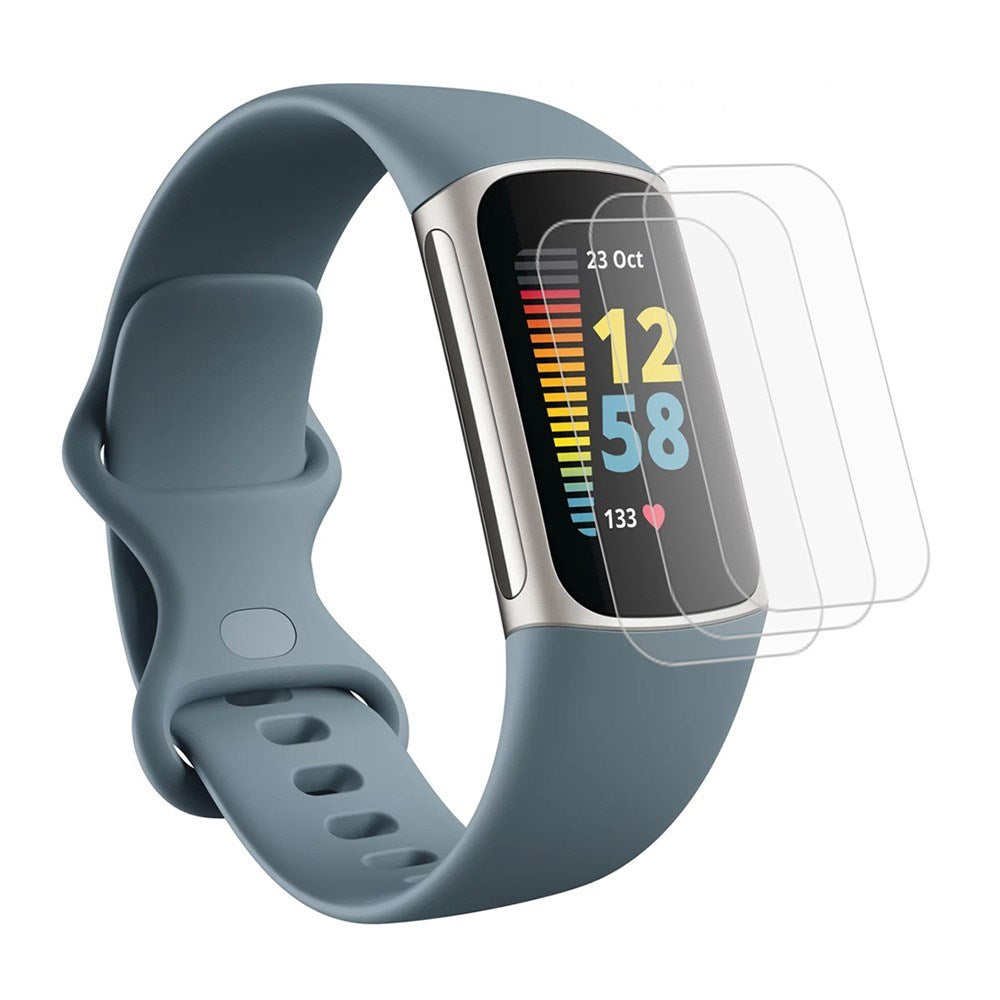 Fitbit Charge 6 / 5 Screen Protector Film - 3 Pcs. - Transparent