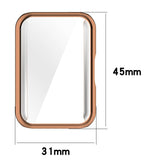 Samsung Galaxy Fit3 Plastic Case w. Built-in screen Protector - Rose Gold