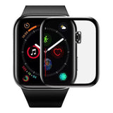 Apple Watch SE / 6 / 5 / 4 (44mm) Full Fit Protective Film with Installation Tool - Transparent / Black