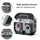 Apple AirPods Pro (2nd Gen.) Silicone Case with Astronaut Design - Grey