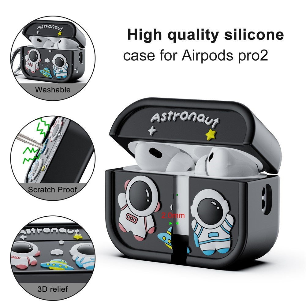 Apple AirPods Pro (2nd Gen.) Silicone Case with Astronaut Design - Dark Blue