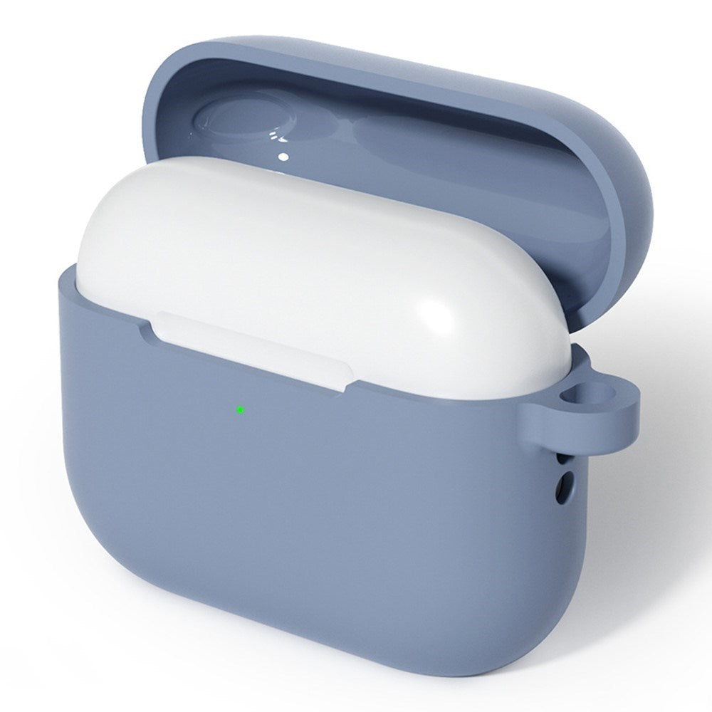 Apple AirPods Pro (3rd gen.) Silicone Case w. Carabiner - Blue-Gray