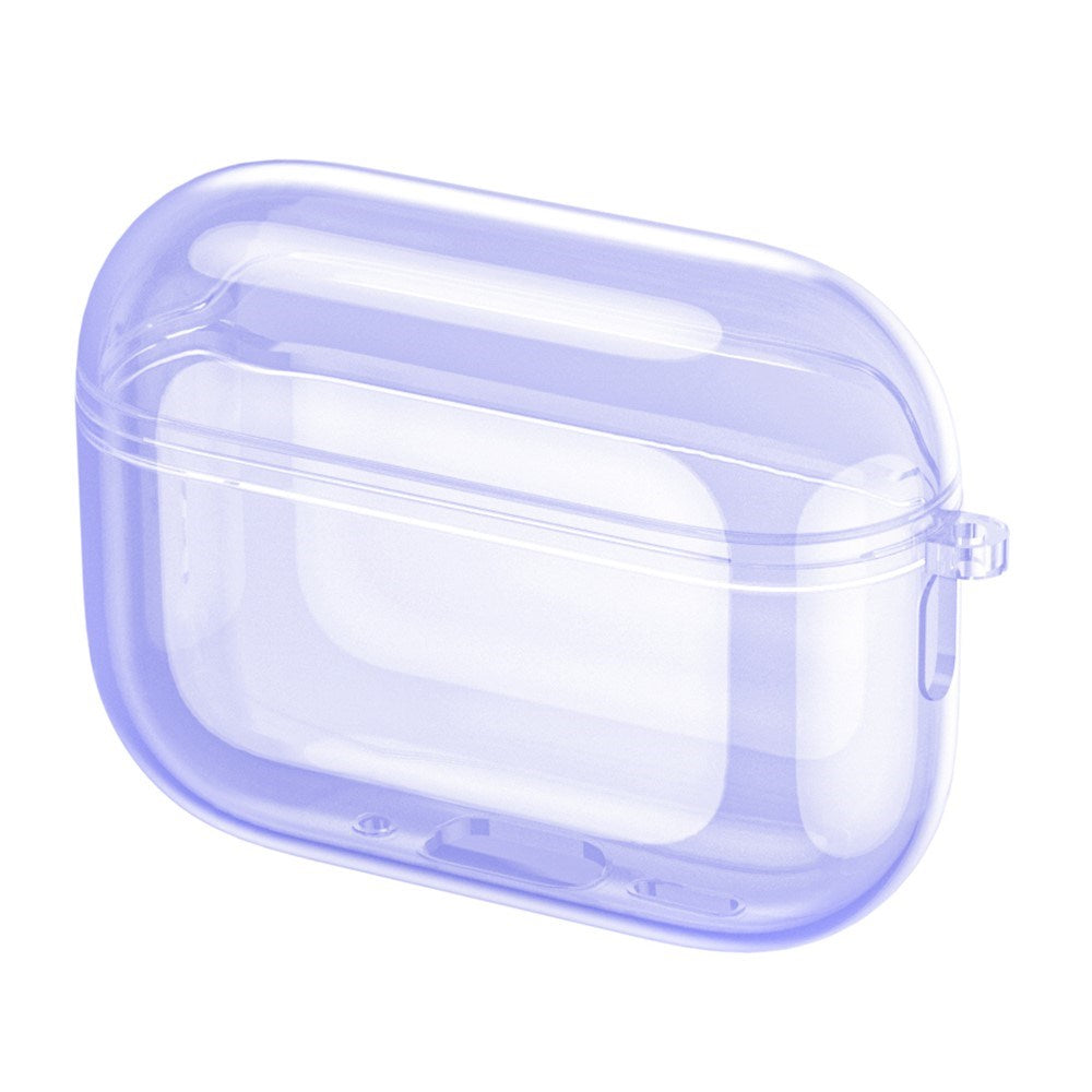 Apple AirPods Pro (3rd gen.) Transparent Flexible Plastic Case - Transparent / Purple