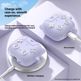 Apple AirPods Pro (3rd Gen.) Silicone Cat Case With Gamer Design - Purple