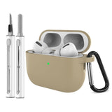 Apple AirPods Pro (3rd gen.) Silicone Case with Carabiner & Cleaning Pen - Beige