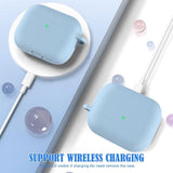 Apple AirPods Pro (3rd gen.) Silicone Case with Carabiner & Cleaning Pen - Violet