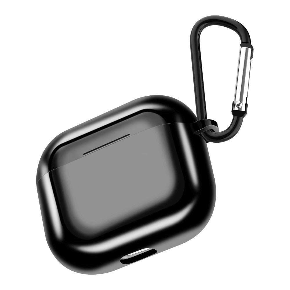 Apple AirPods (3rd gen.) Flexible Plastic Case w. Carabiner - Black