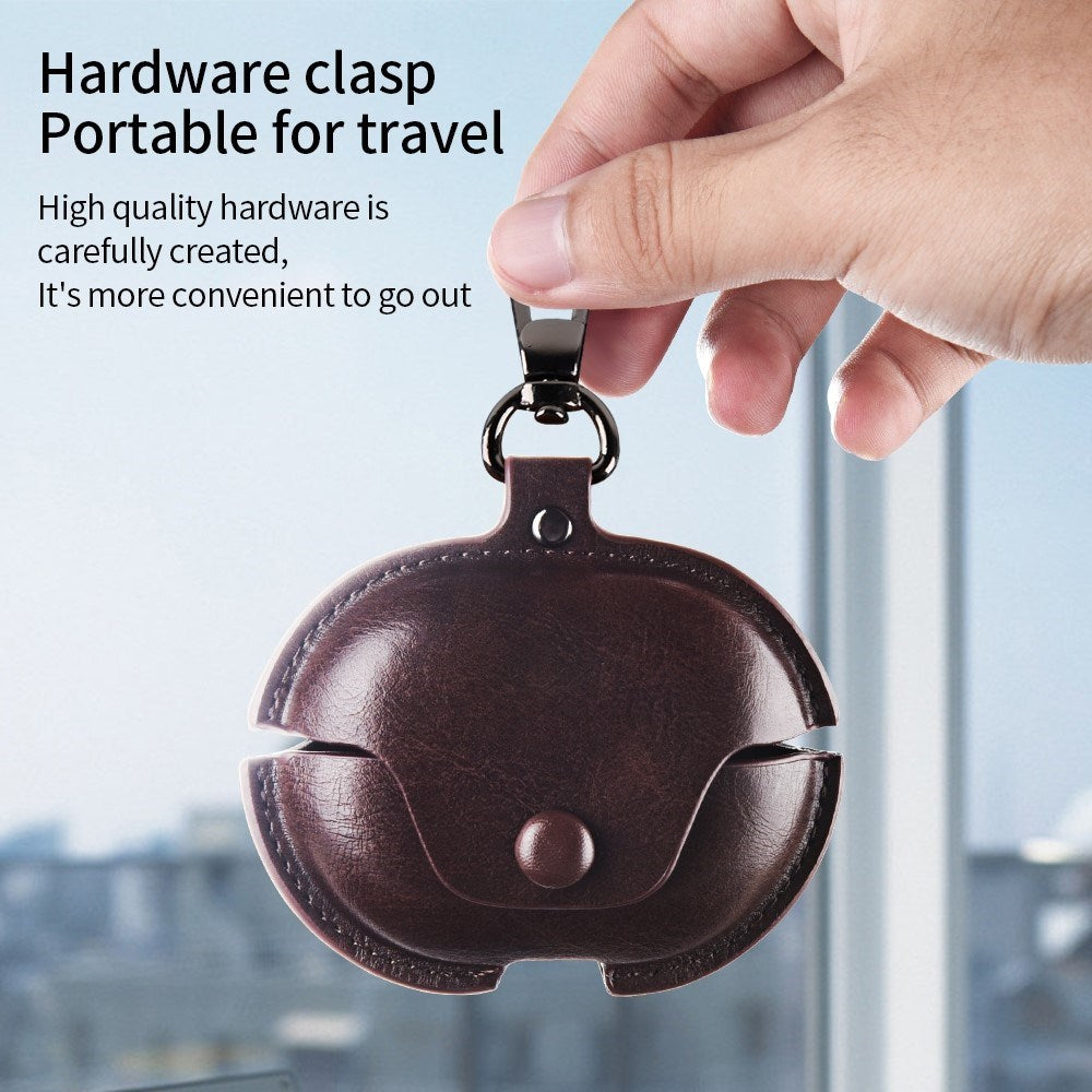Huawei FreeBuds Pro 5 / 4 / 3 Faux Leather Case - Brown