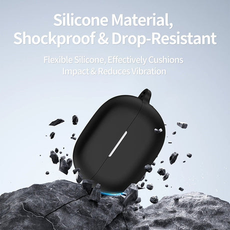 Huawei FreeBuds Pro 5 Silicone Case with Carabiner - White