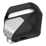 Apple AirPods (4th Gen.) AULUMU Geometric Plastic Case with Strap - Black