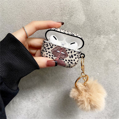 Apple AirPods Pro Plastic Case with Pendant - Leopard