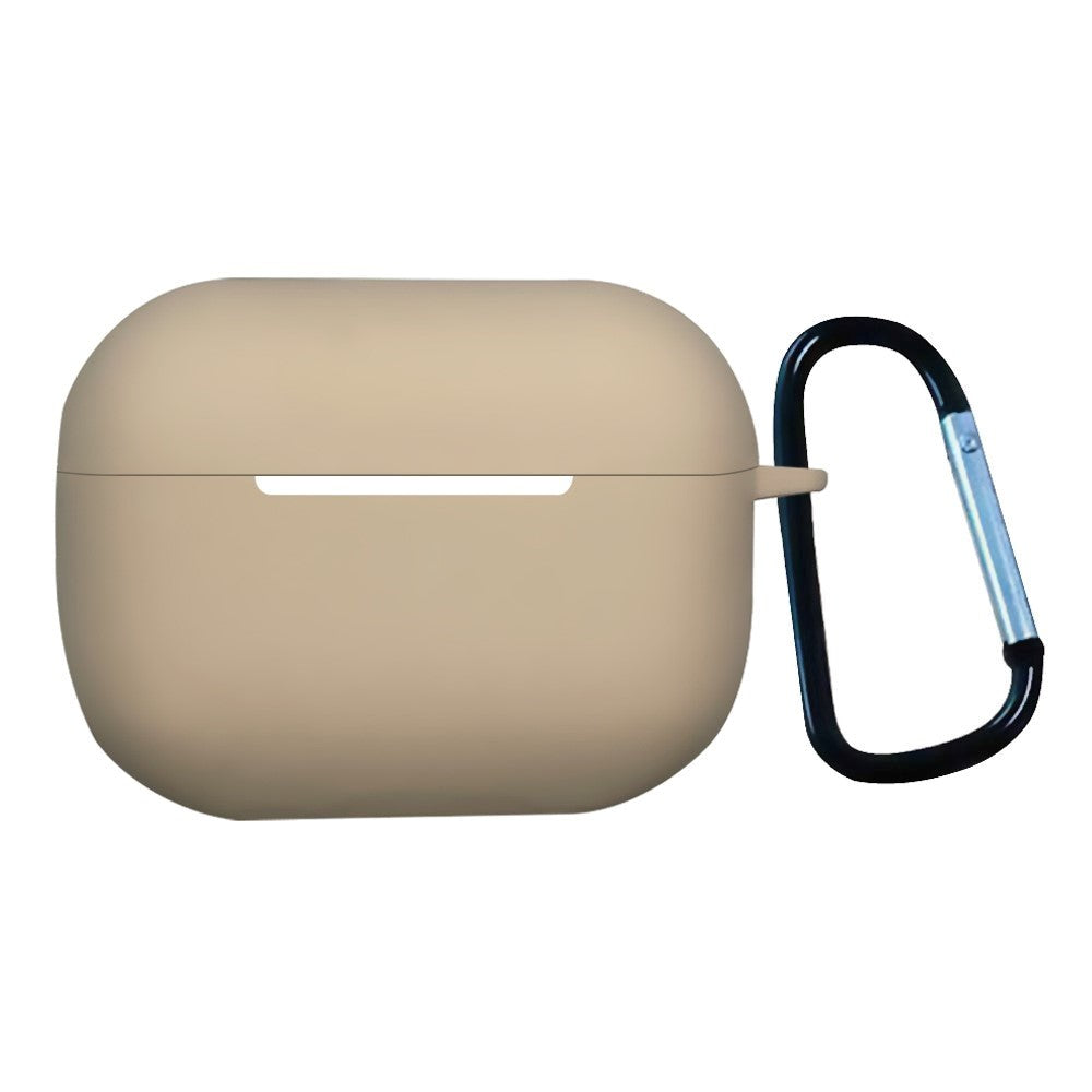 Apple Airpods Pro 2nd Gen (2022) Silicone Case w. Snap Hook - Beige