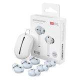 Apple AirPods (1st & 2nd Gen) Earbuds 3 Pack with Storage Case - Size S - Light Blue