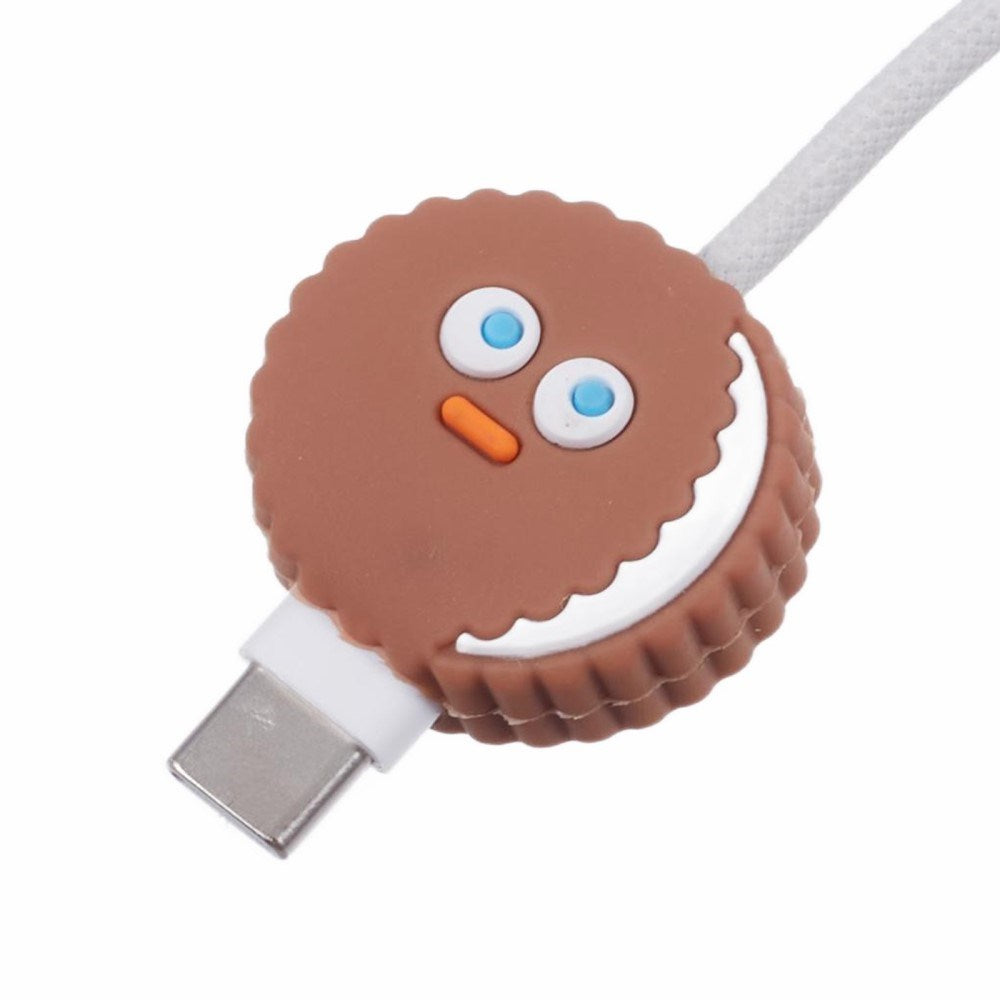 USB-C Cable Protector - Light Cookie