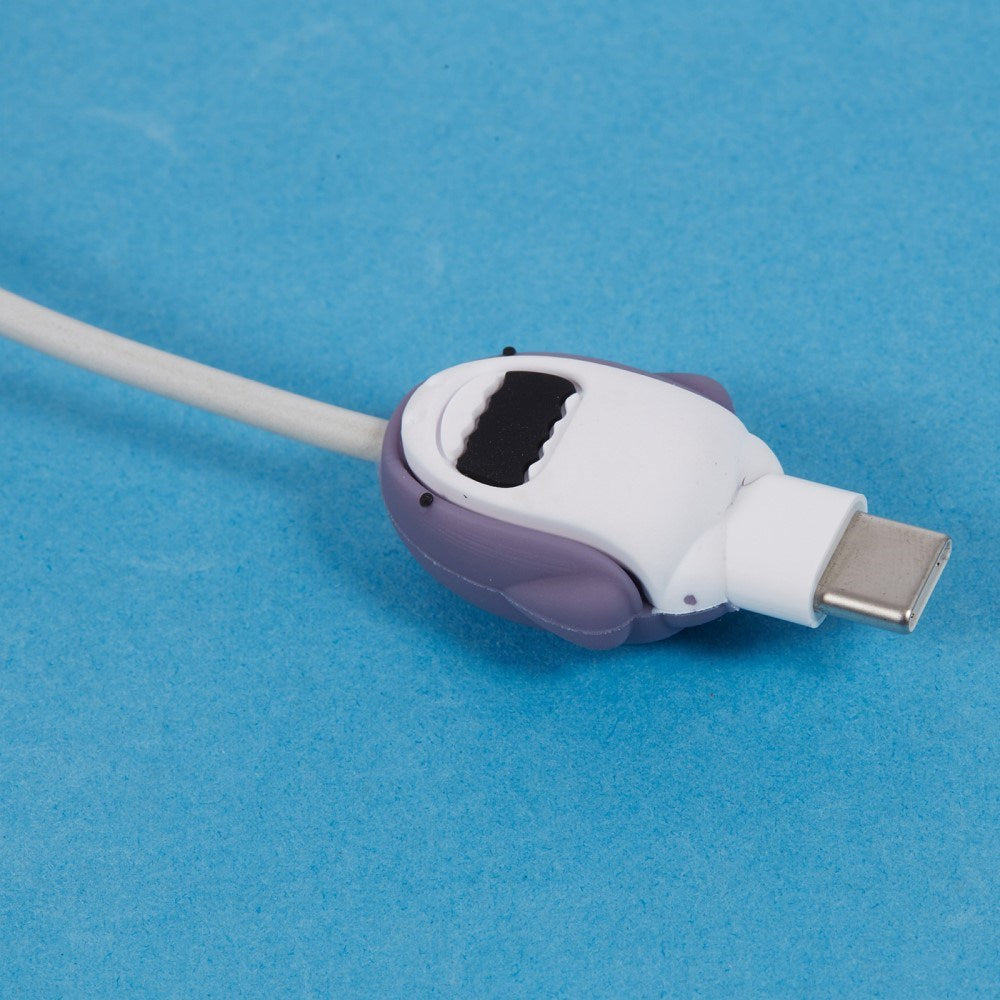 Cable Protector for USB-C Cable - Cool Shark