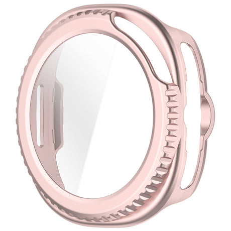 Samsung Galaxy Watch 8 Classic (46mm) Hard Plastic Case with Built-in Screen Protector - Pink