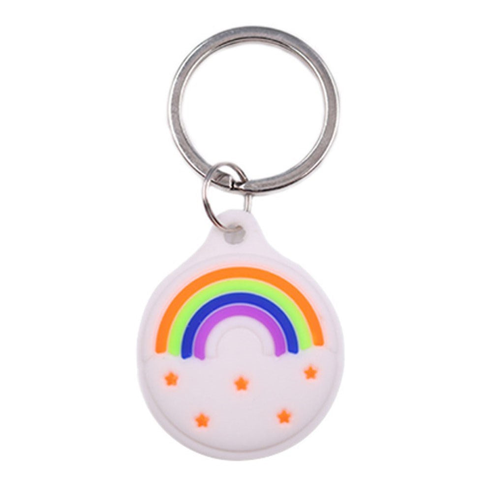 Apple AirTag Silicone Case - Keychain with Fun Design - Rainbow