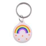 Apple AirTag Silicone Case - Keychain with Fun Design - Rainbow