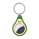 Apple AirTag Silicone Case - Keychain with Fun Design - Dark Green Avocado
