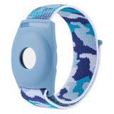 AirTag Nylon Children's Strap - Blue Camouflage