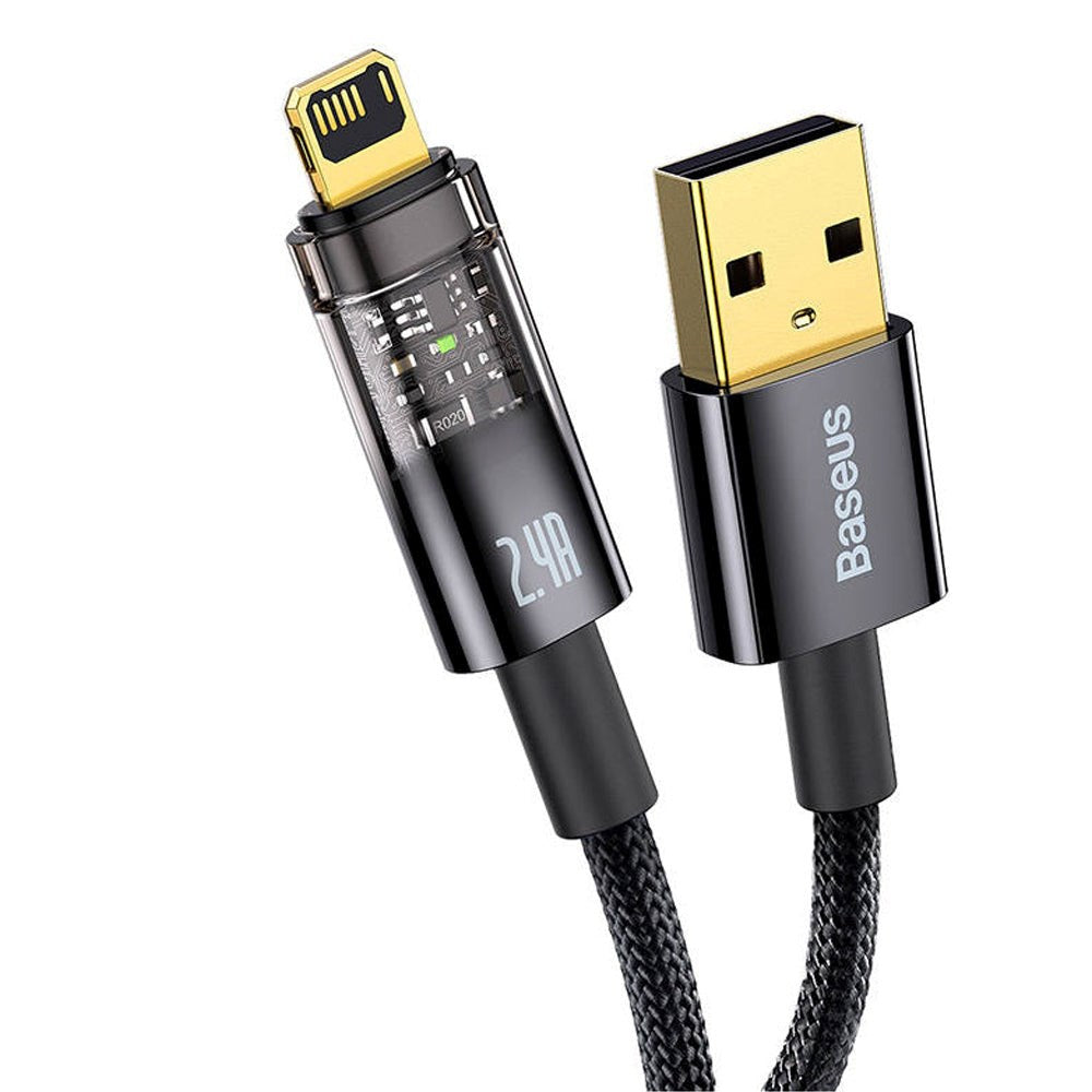 Baseus Explorer Series USB-A to Lightning Cable 2.4A - 2m - Black