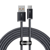 Baseus Dynamic Series USB-A to USB-C Cable 100W - 2m - Black