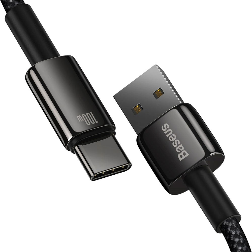 Baseus 100W USB-A to USB-C Cable 480Mb/s - 1m - Black