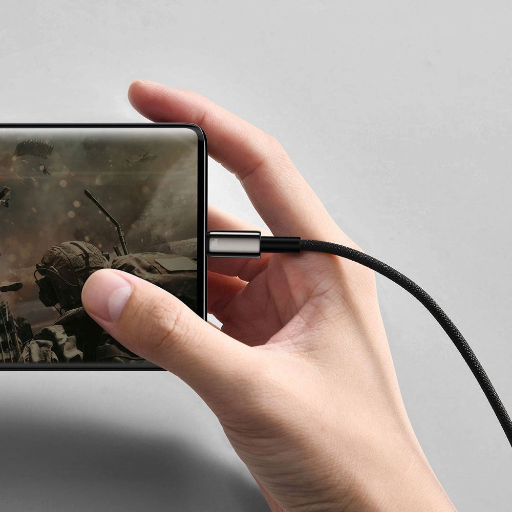 Baseus 100W USB-A to USB-C Cable 480Mb/s - 1m - Black