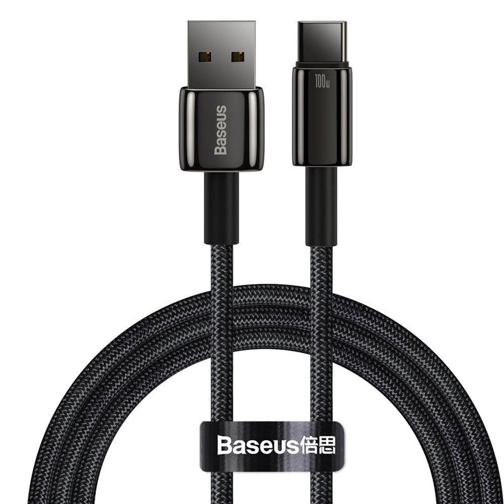 Baseus 100W USB-A to USB-C Cable 480Mb/s - 1m - Black