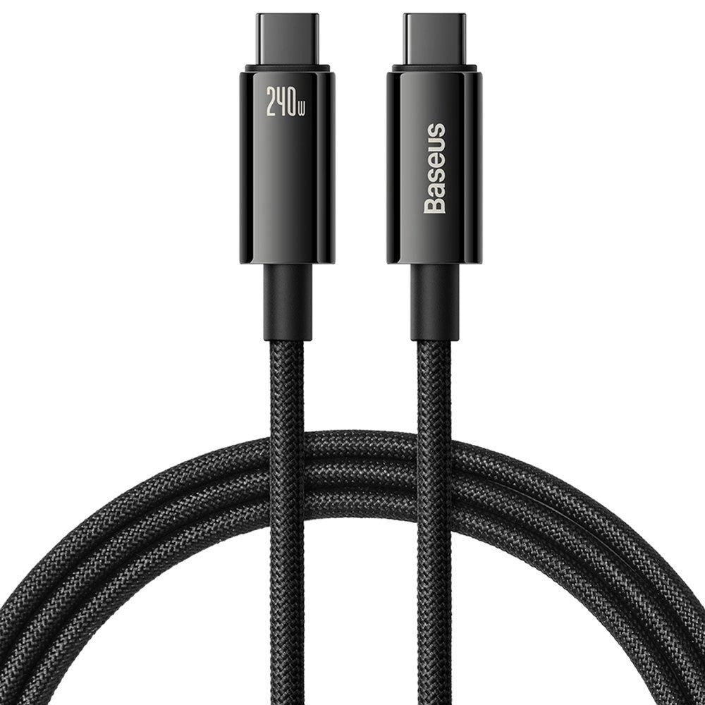 Baseus 240W USB-C to USB-C Cable 480Mb/s - 1m - Black