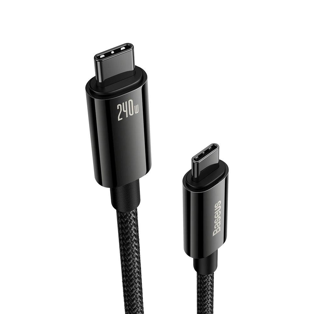 Baseus 240W USB-C to USB-C Cable 480Mb/s - 3m - Black