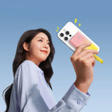 Baseus Popsicle 5200mAh Powerbank 20W with Built-in Lightning Cable - Pink / Yellow
