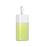 Baseus Popsicle 5200mAh Powerbank 20W with Built-in Lightning Cable - White / Green