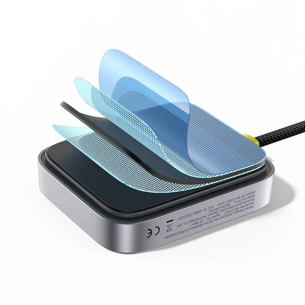 Baseus SafeJourney Wireless Apple CarPlay Adapter - Grey