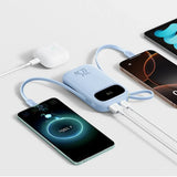 Baseus EnerFill 20,000mAh Powerbank 22.5W with Built-in USB-C & Lightning Cable - Blue