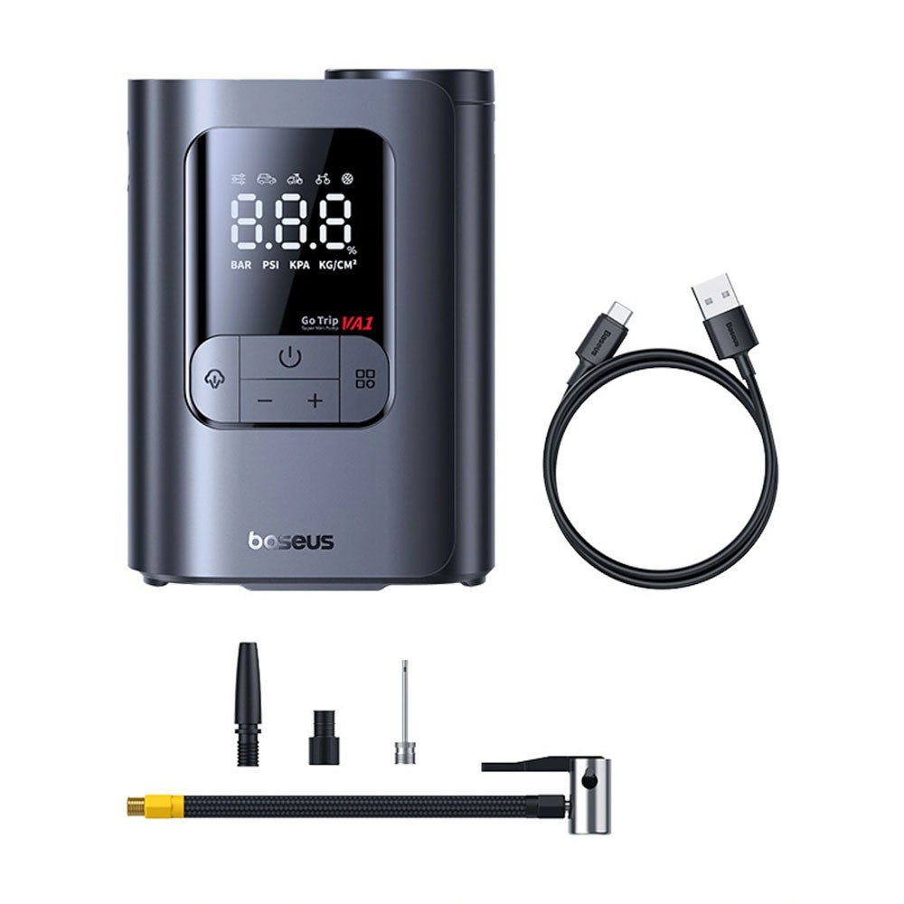 Baseus GoTrip VA1 Mini Compressor with Accessories - Black