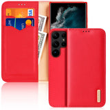 Samsung Galaxy S23 Ultra DUX DUCIS Hivo Series Flip Case - Red