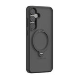 TORRAS Samsung Galaxy S25 Ostand Spin Series Case with Kickstand - MagSafe Compatible - Black