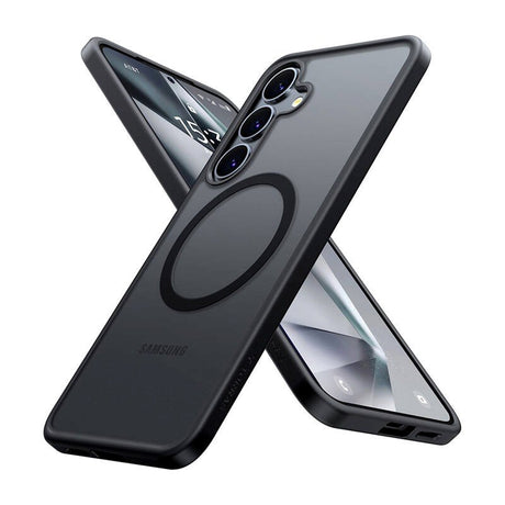 TORRAS Samsung Galaxy S25 Flexible Plastic Case - MagSafe Compatible - Black