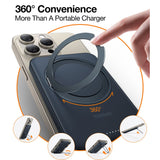 TORRAS Magnetic 15W Power Bank 5,000mAh with Kickstand - Black