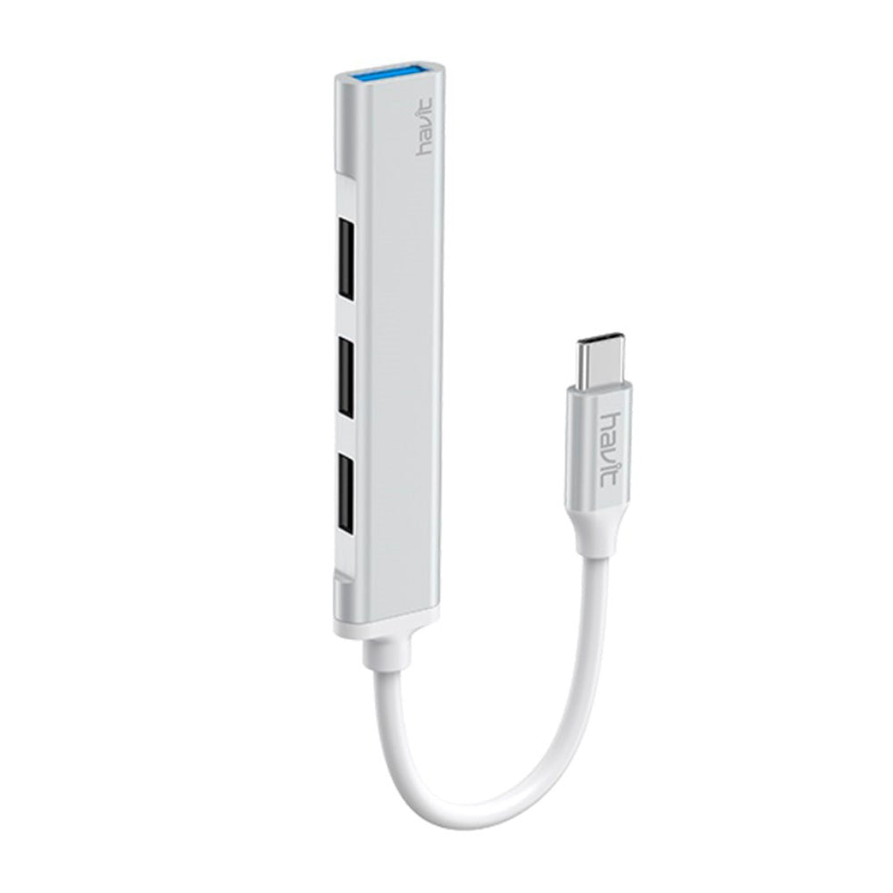 Havit HB41 USB-C Multiport Hub - 4 x USB-A - Grey